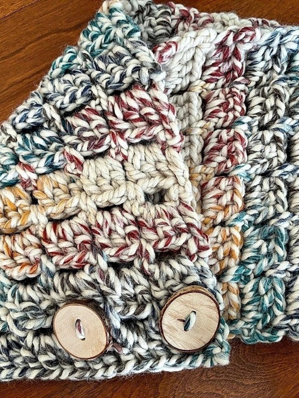 Multicolor Knit Scarf/Collar New
